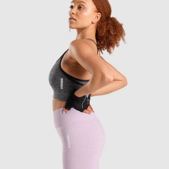 GYMSHARK Adapt Marl Seamless Sports Bra - Picture 3 of 4